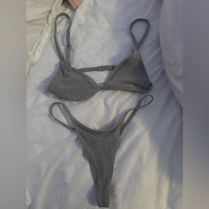 SKIMS bikini with a thong bottom